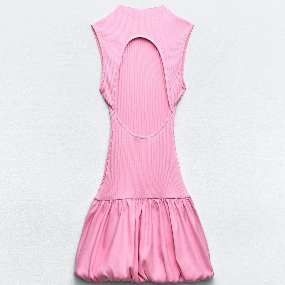 Zara blogger favorite ribbed balloon dress NWT - Picture 6 of 7